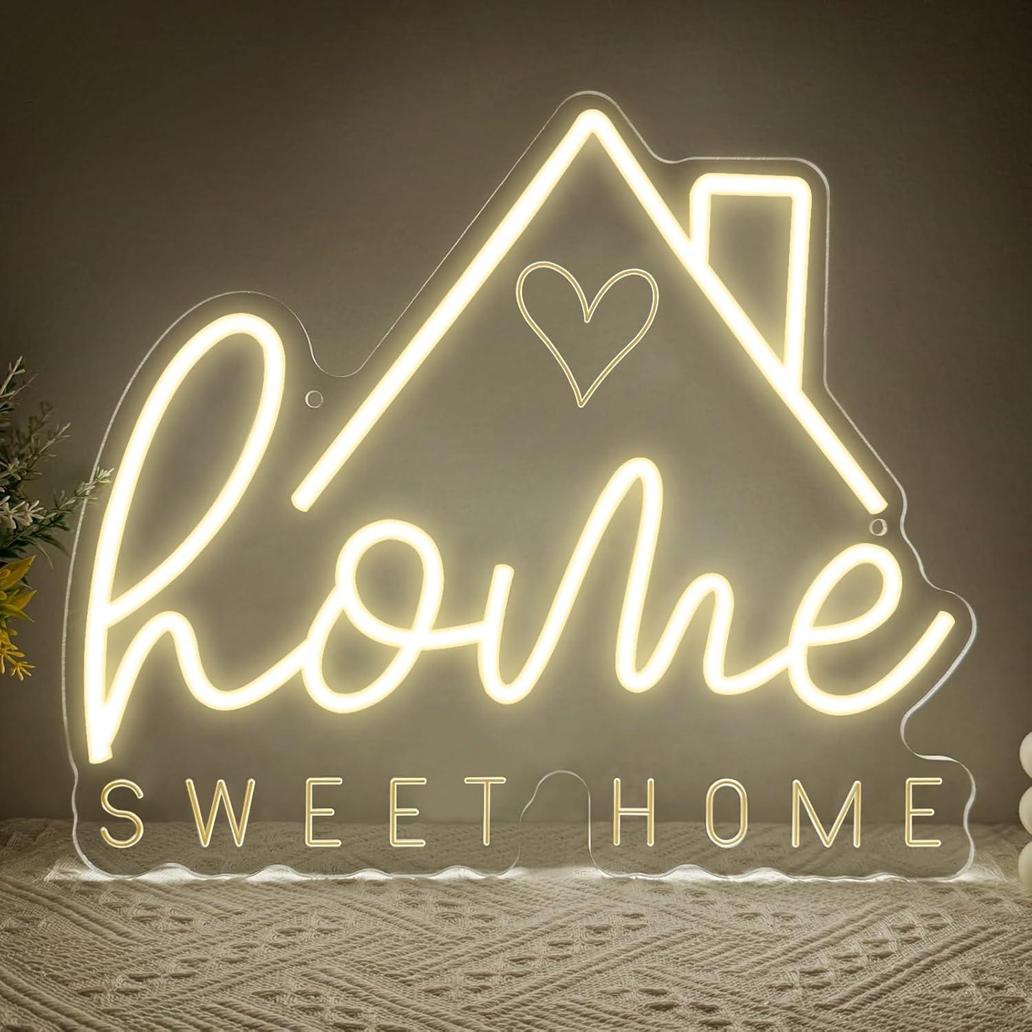 Lighting Decor In Room - 스위트홈 네온사인 USB 디밍 가능 LED