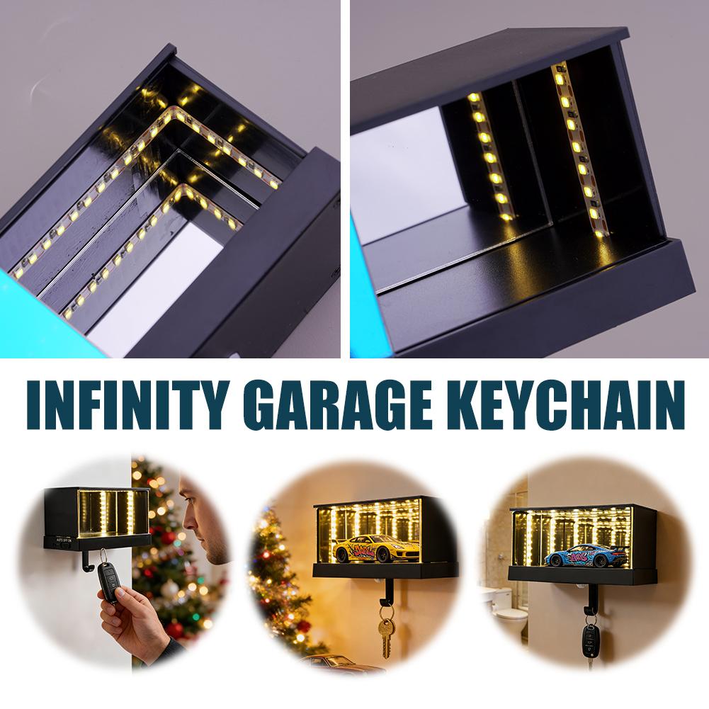 Garage Lighting Decor - 무한 차고 열쇠고리 LED 라이트 자동차
