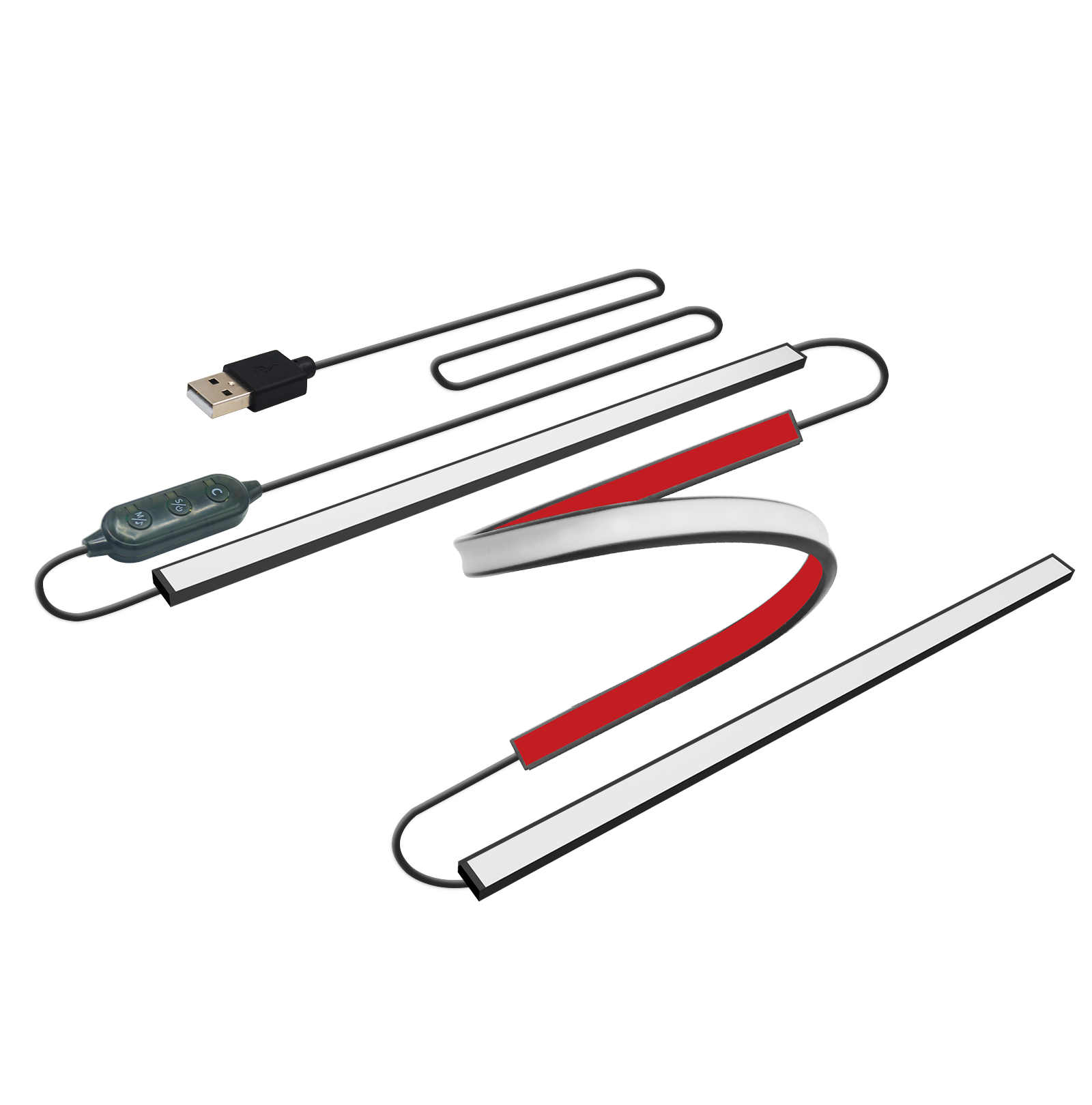 Ambient Led Strip - 블루투스 앱 제어 RGB 모니터 LED