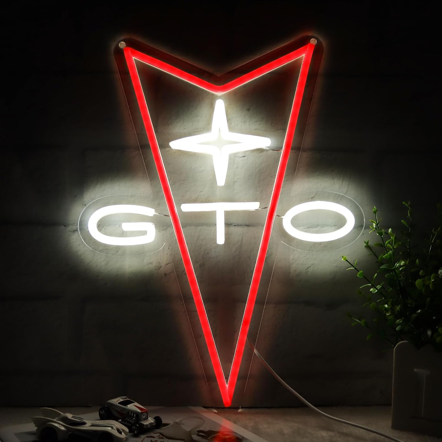 Garage Lighting Decor - LED 네온 상업용 간판 실내 벽