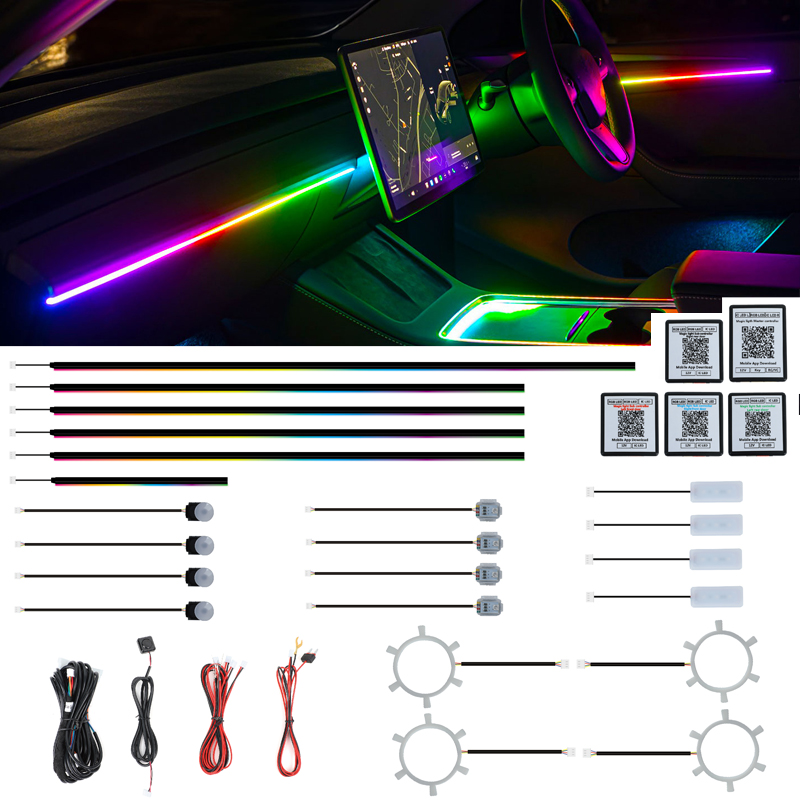Ambient Led Strip - 공장 맞춤형 무드등 간편 설치 심포니