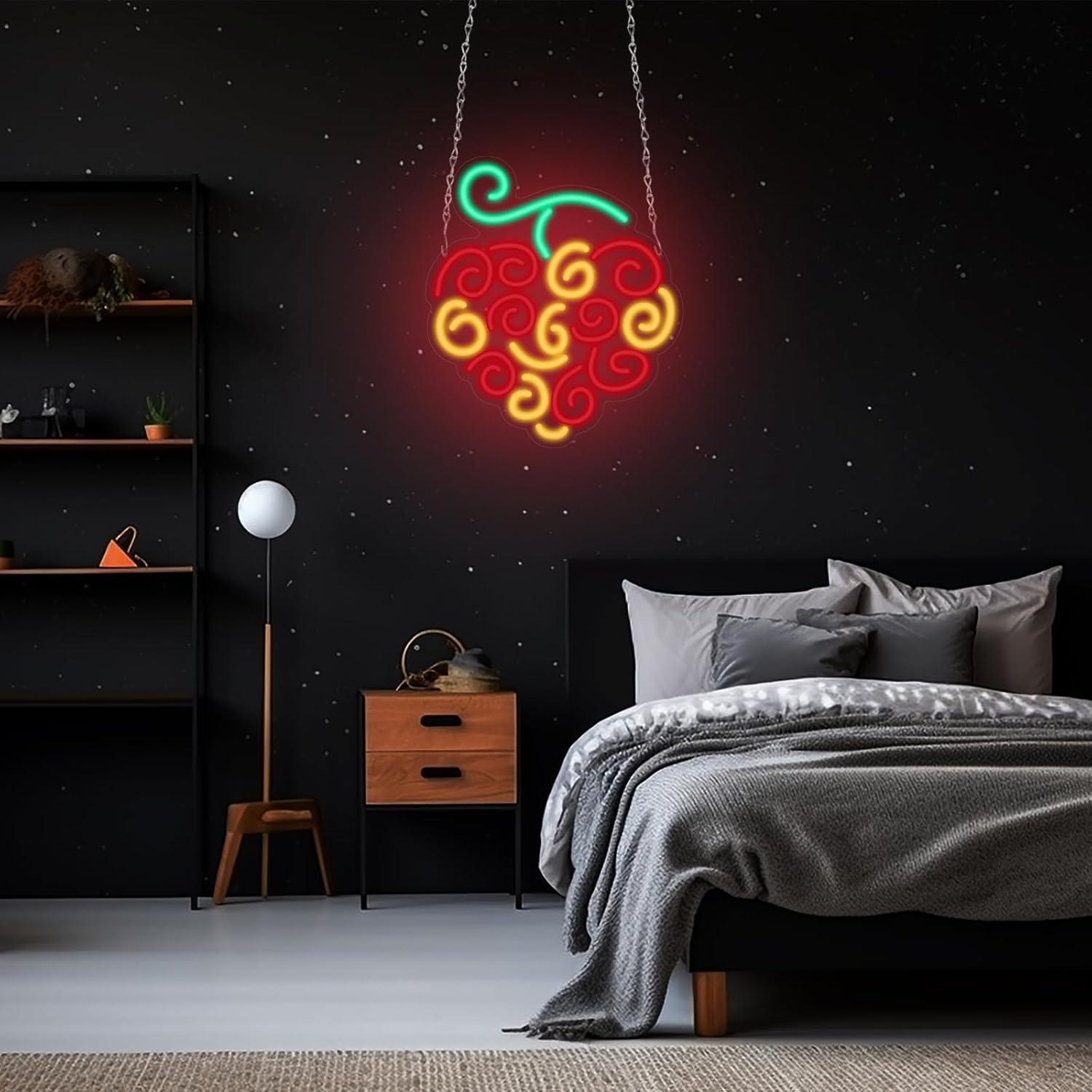 사이버 과일 네온사인 USB 디밍 가능 LED 조명 ( - Lighting Decor In Room 리뷰 및 가격