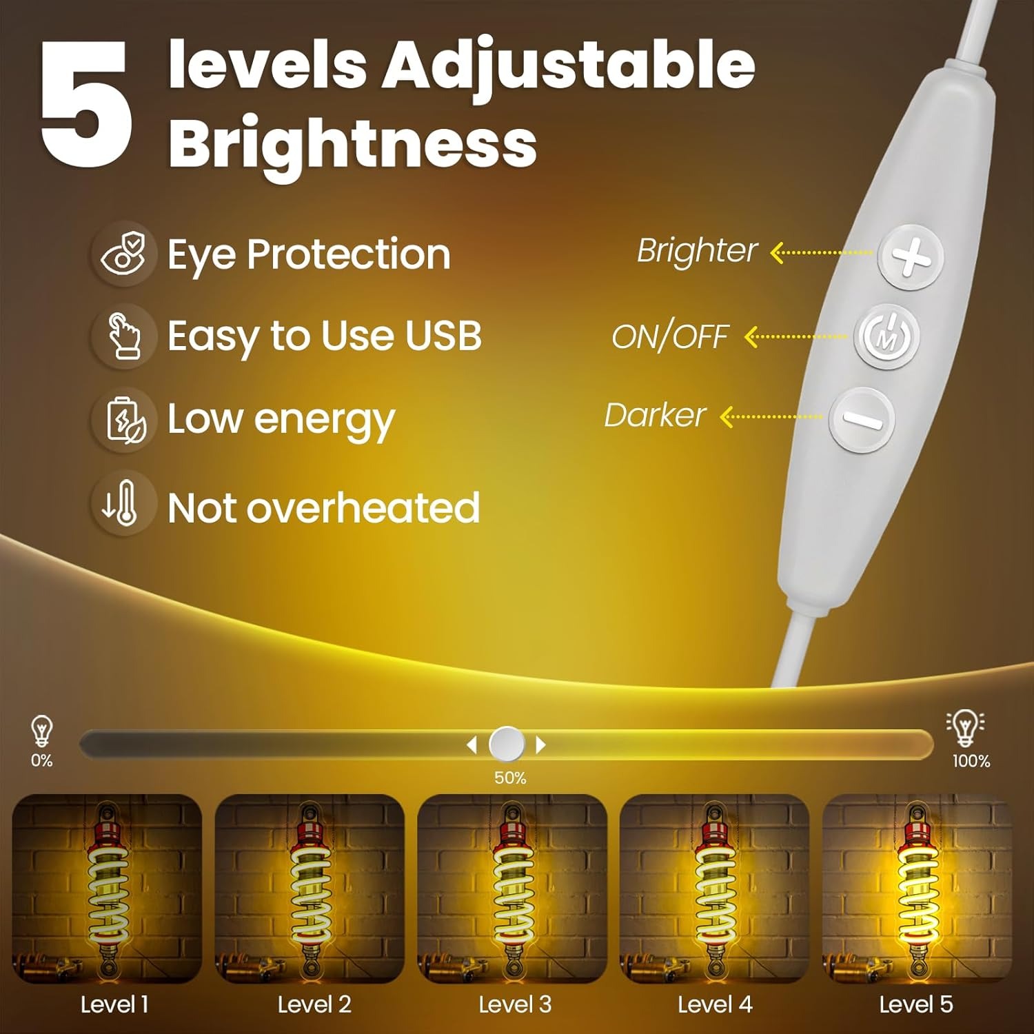 충격 흡수 장치 LED 네온 조명 USB 디밍 가능 자 - Garage Lighting Decor 리뷰 및 가격