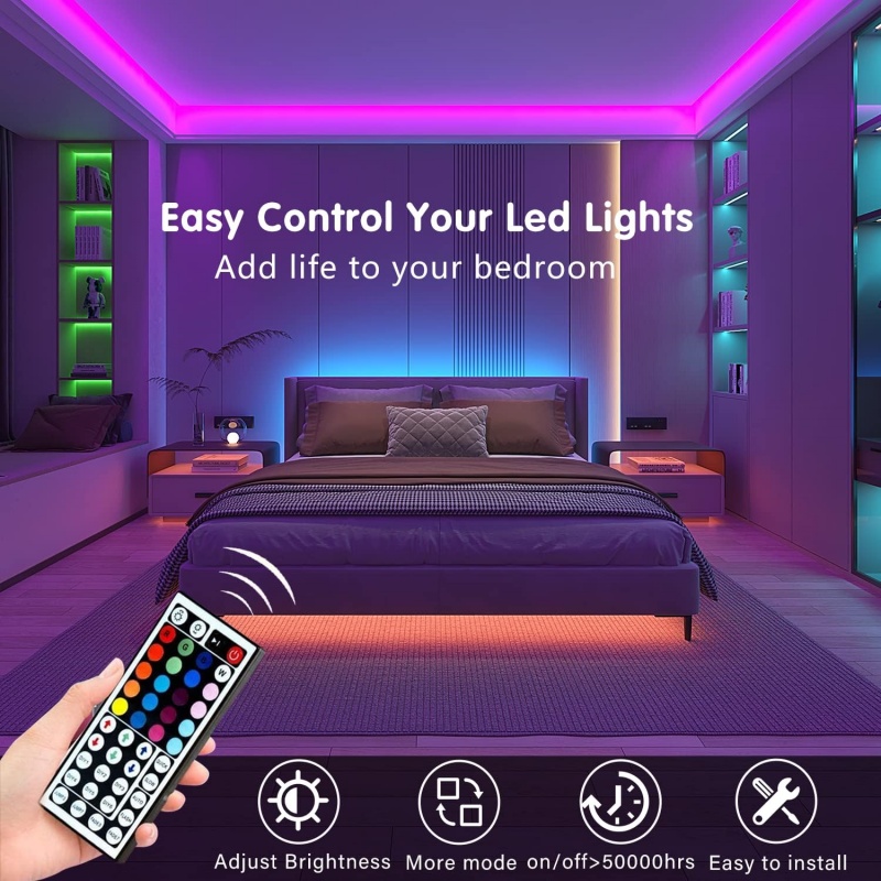 DC 5V USB LED 스트립 라이트 앱 제어 색상  - Lighting Decor In Room 리뷰 및 가격