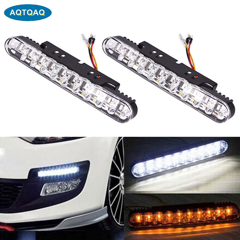 AQTQAQ 자동차 주간 주행등, DRL 황색 방향 지 - Ambient Led Strip 리뷰 및 가격