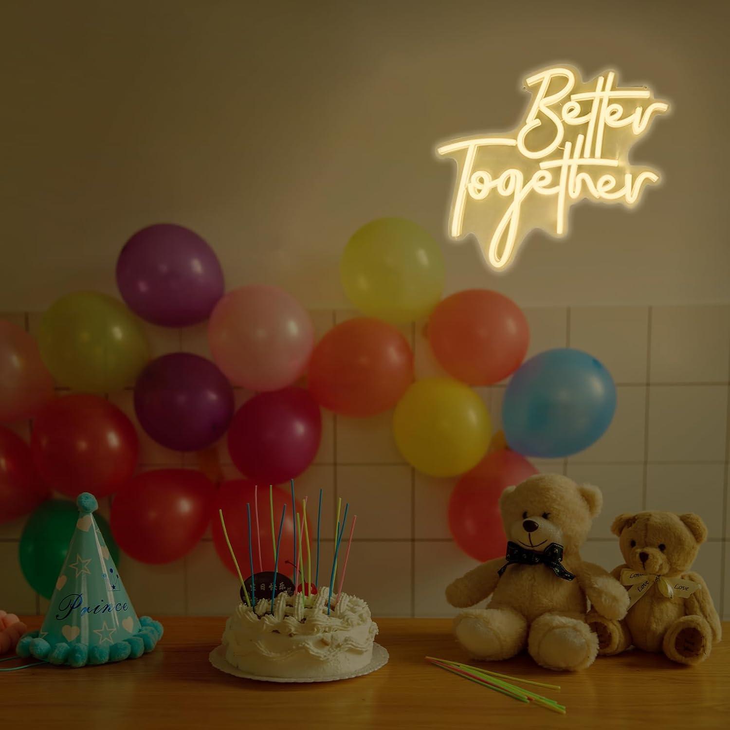 Better Together 네온 사인 USB 디밍이  - Lighting Decor In Room 리뷰 및 가격