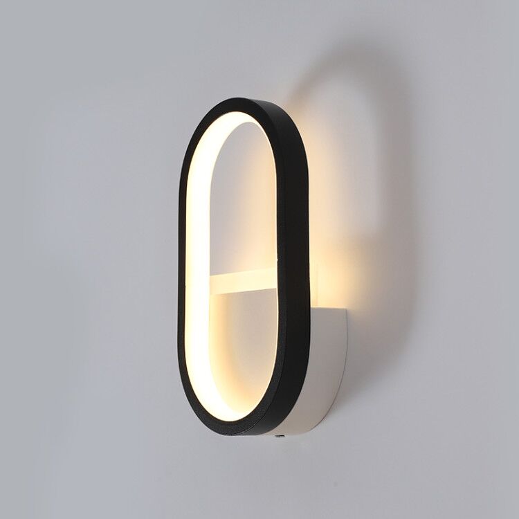 현대적인 북유럽 LED 벽등, 미니멀리스트 블랙 기하학 - Lighting Decor In Room 리뷰 및 가격