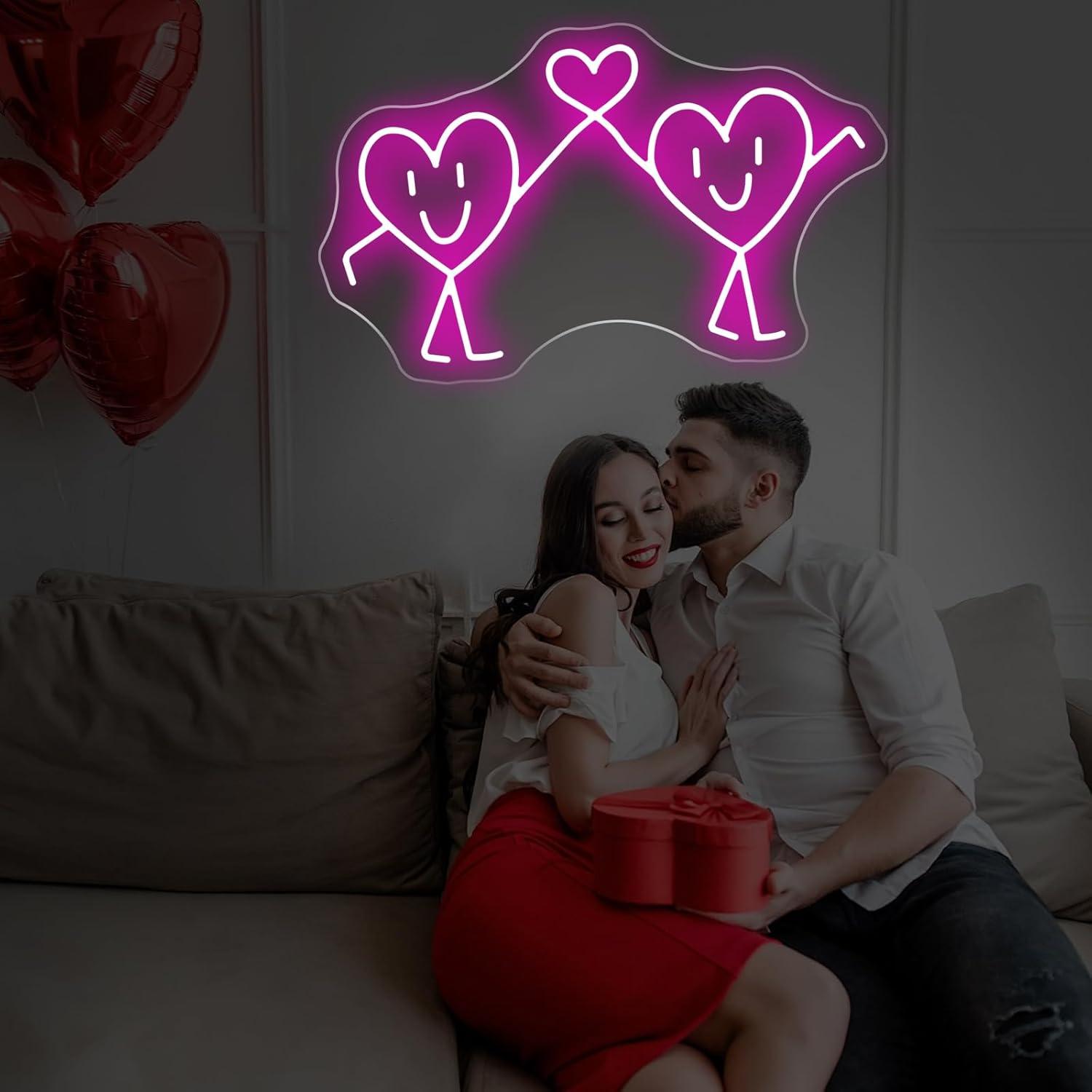 사랑 네온사인 USB 디밍 가능 LED 네온 조명, 결 - Lighting Decoration Wedding 리뷰 및 가격