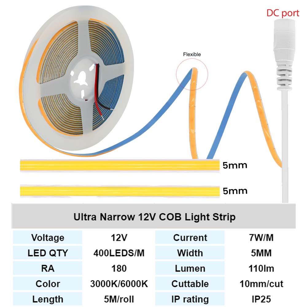 투야 와이파이 5mm PCB COB LED 스트립 라이 - Lighting Decor In Room 리뷰 및 가격