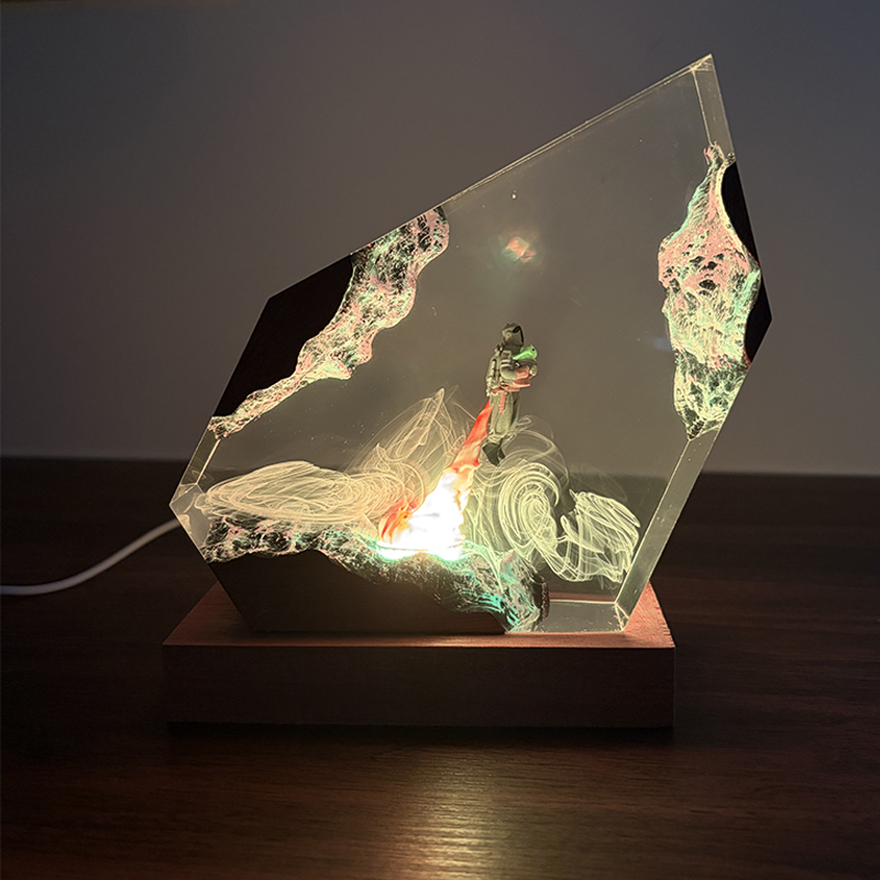 공상 과학 애니메이션 피규어 생물 레진 테이블 램프 창 - Lighting Decoration Wedding 리뷰 및 가격