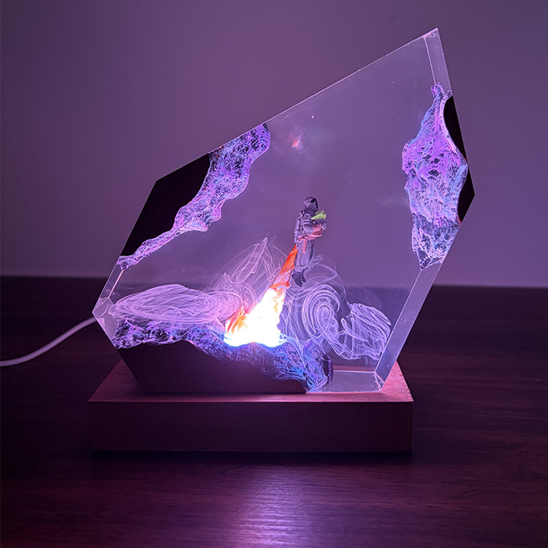 공상 과학 애니메이션 피규어 생물 레진 테이블 램프 창 - Lighting Decoration Wedding 리뷰 및 가격