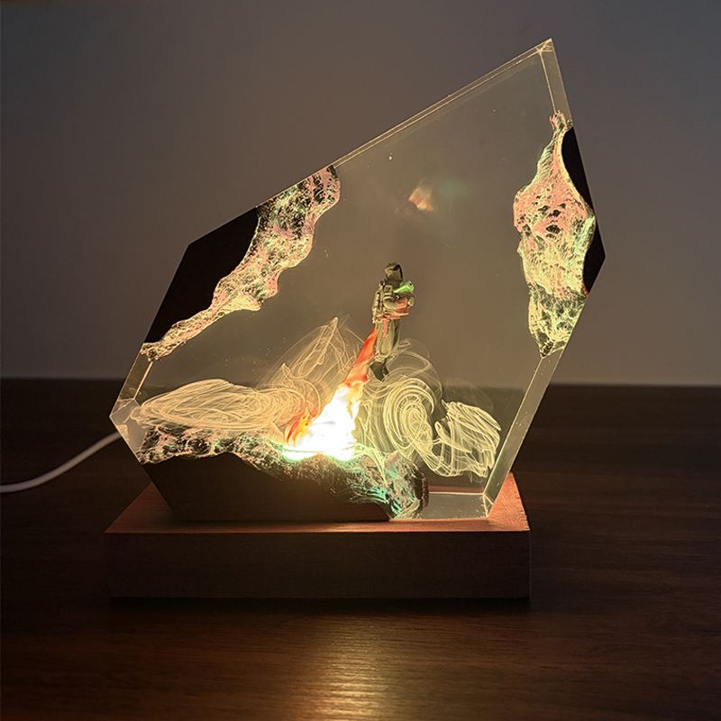 공상 과학 애니메이션 피규어 생물 레진 테이블 램프 창 - Lighting Decoration Wedding 리뷰 및 가격