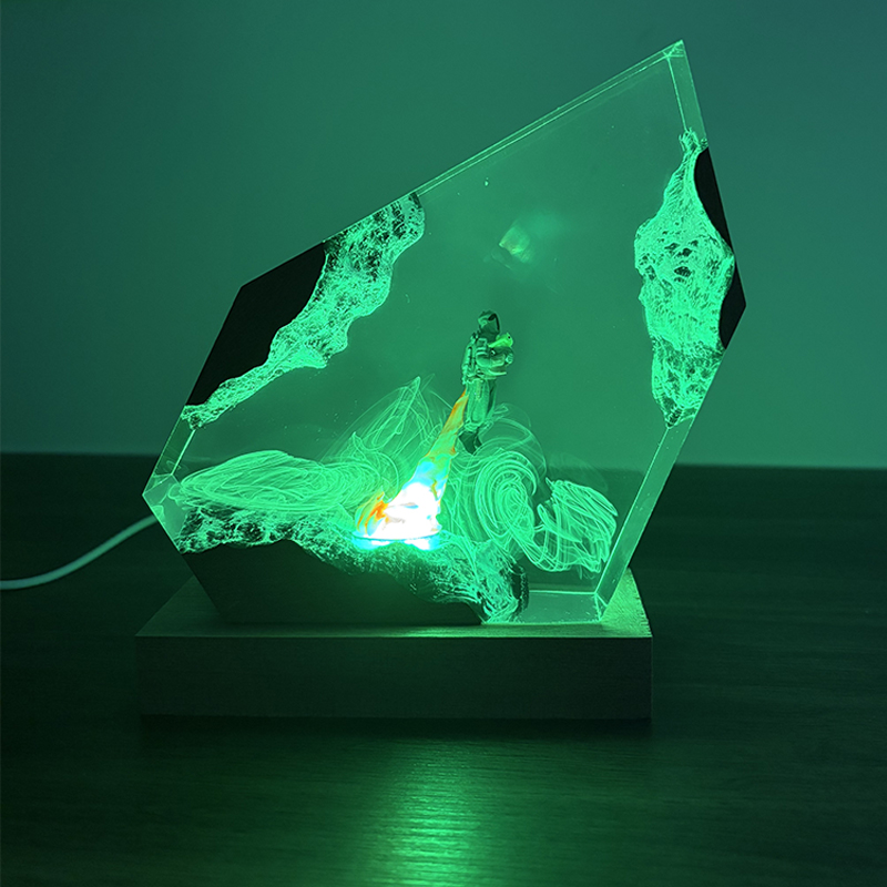 공상 과학 애니메이션 피규어 생물 레진 테이블 램프 창 - Lighting Decoration Wedding 리뷰 및 가격