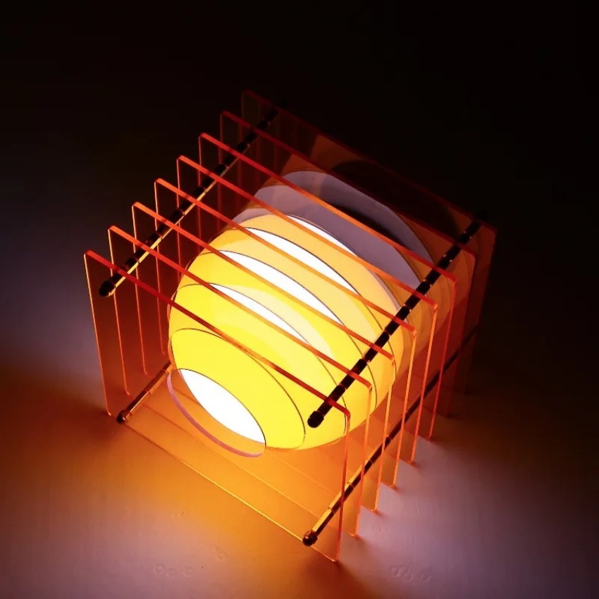 DIY 달 모양 램프 아크릴 천겹 램프 데스크탑 장식품 - Lighting Decor In Room 리뷰 및 가격