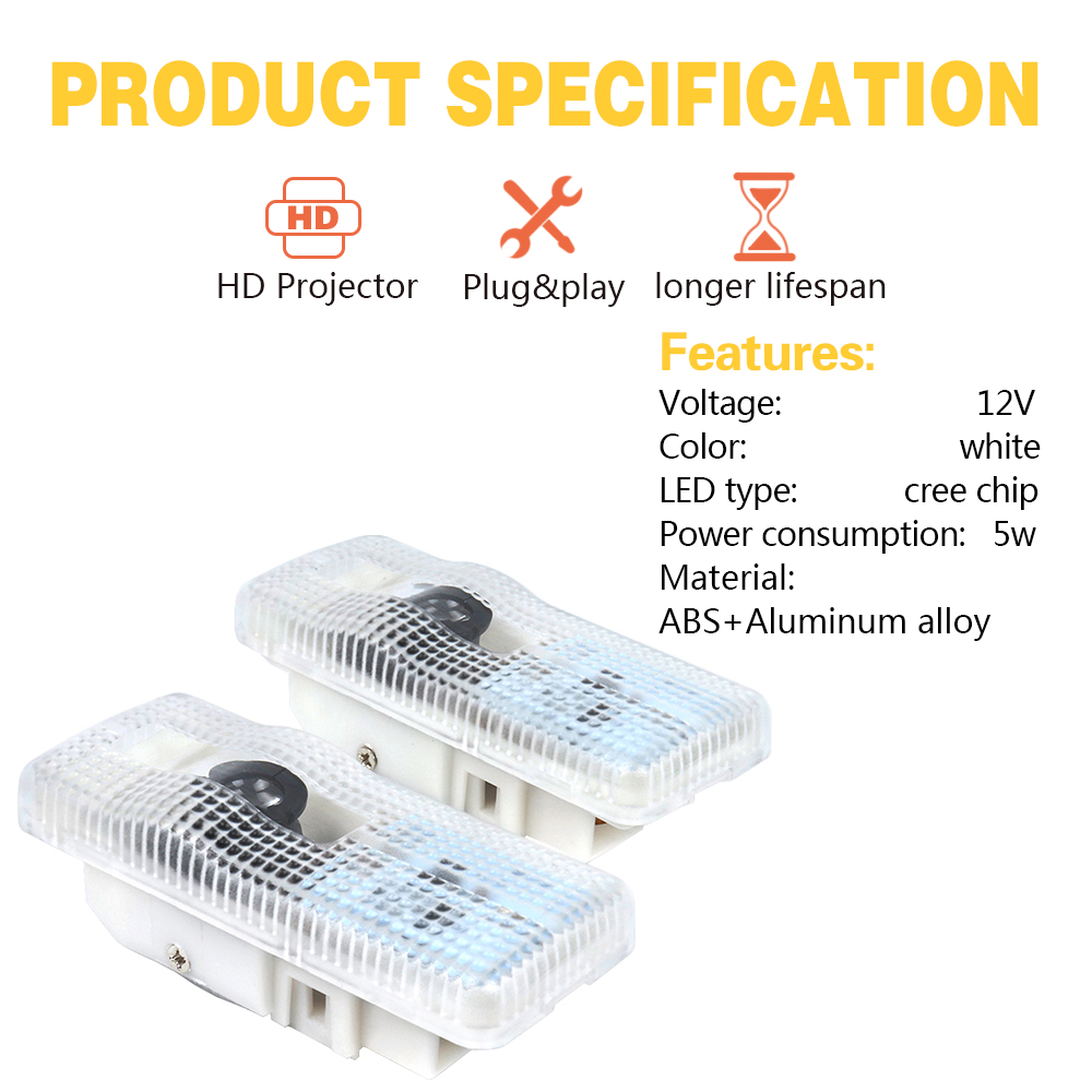 2X LED 자동차 프로젝터 문짝 램프, 시트로엥 C6 - Lighting Decor Inc 리뷰 및 가격